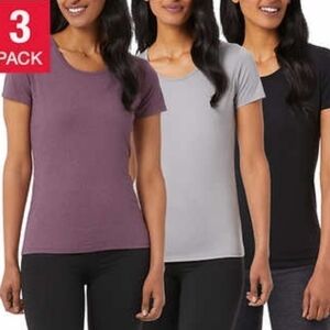 32 Degrees Cool Scoop Neck T-shirt 3 pack M